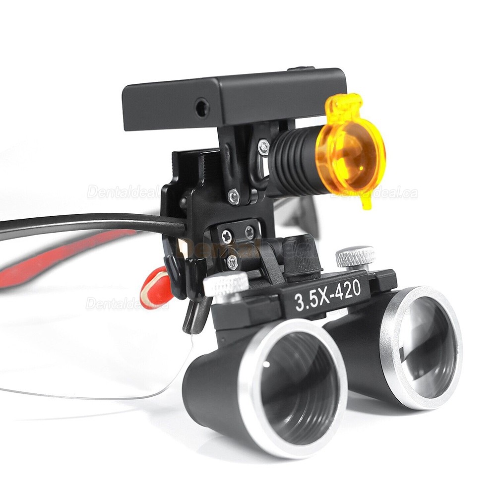 YUYO DY-117 3.5X Dental Surgical Loupe + DY-010 Wireless 3W LED Headlight