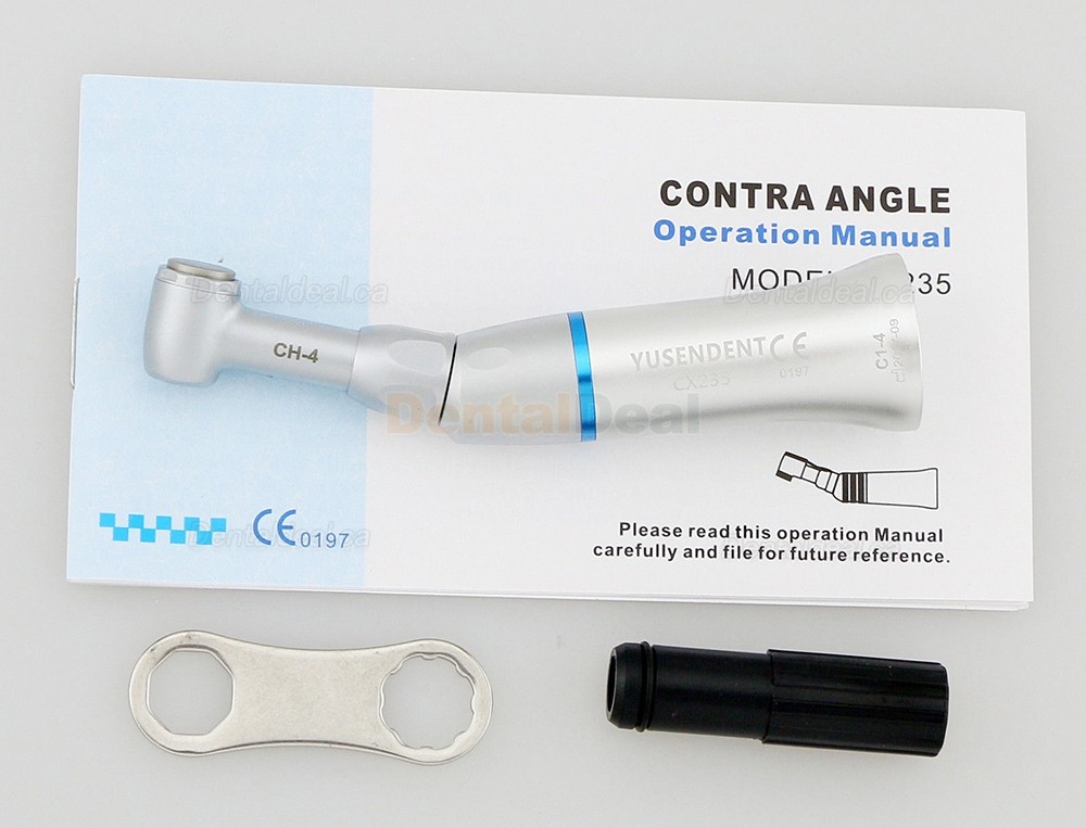 YUSENDENT C1-4 Contra Angle 1:1 Handpiece Low Speed Push Button