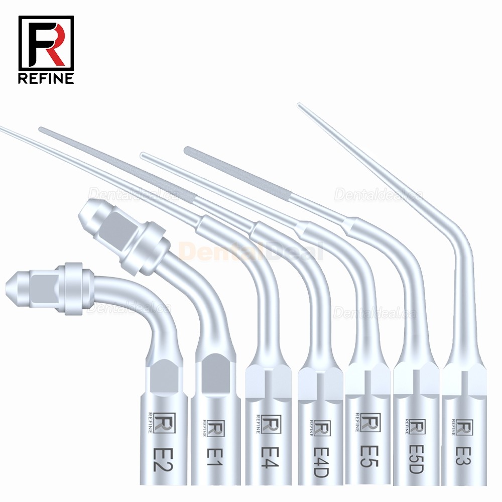 5Pcs Refine&reg; Endodontic Ultrasonic Tips E1 E2 E3 E4 E4 E6 E7 E8 E9 E10 E11 E14 E15 Fit EMS Mectron Woodpecker