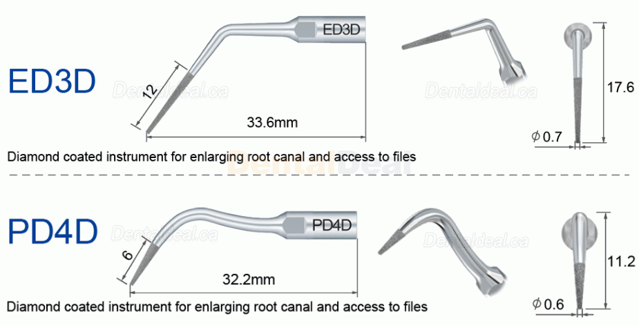 10Pcs Refine&reg; Ultrasonic Endo Tips E3D E4D E5D E10D E11D E12D E14D E15D Fit Woodpecker EMS
